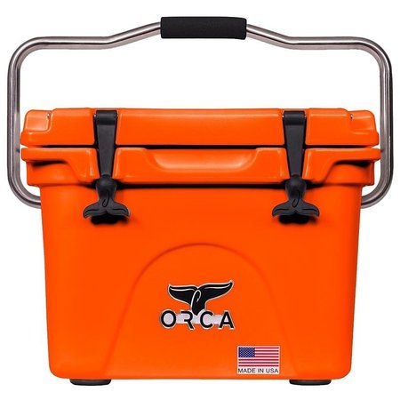 ORCA Cooler, 20 qt Cooler, Blaze Orange, Up to 10 days Ice Retention ORCBZO020